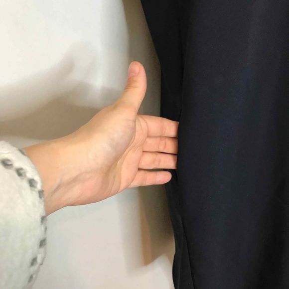 NAVY And White Zara Shift Dress With Placket 🌻 - Picture 4 of 10